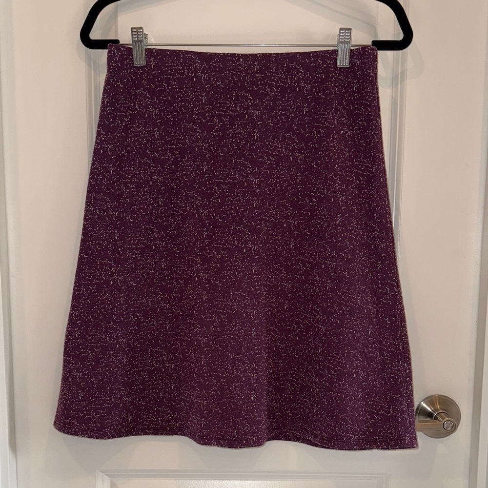 Margaret M Elegant Maroon heathered A-Line Skirt size S/P